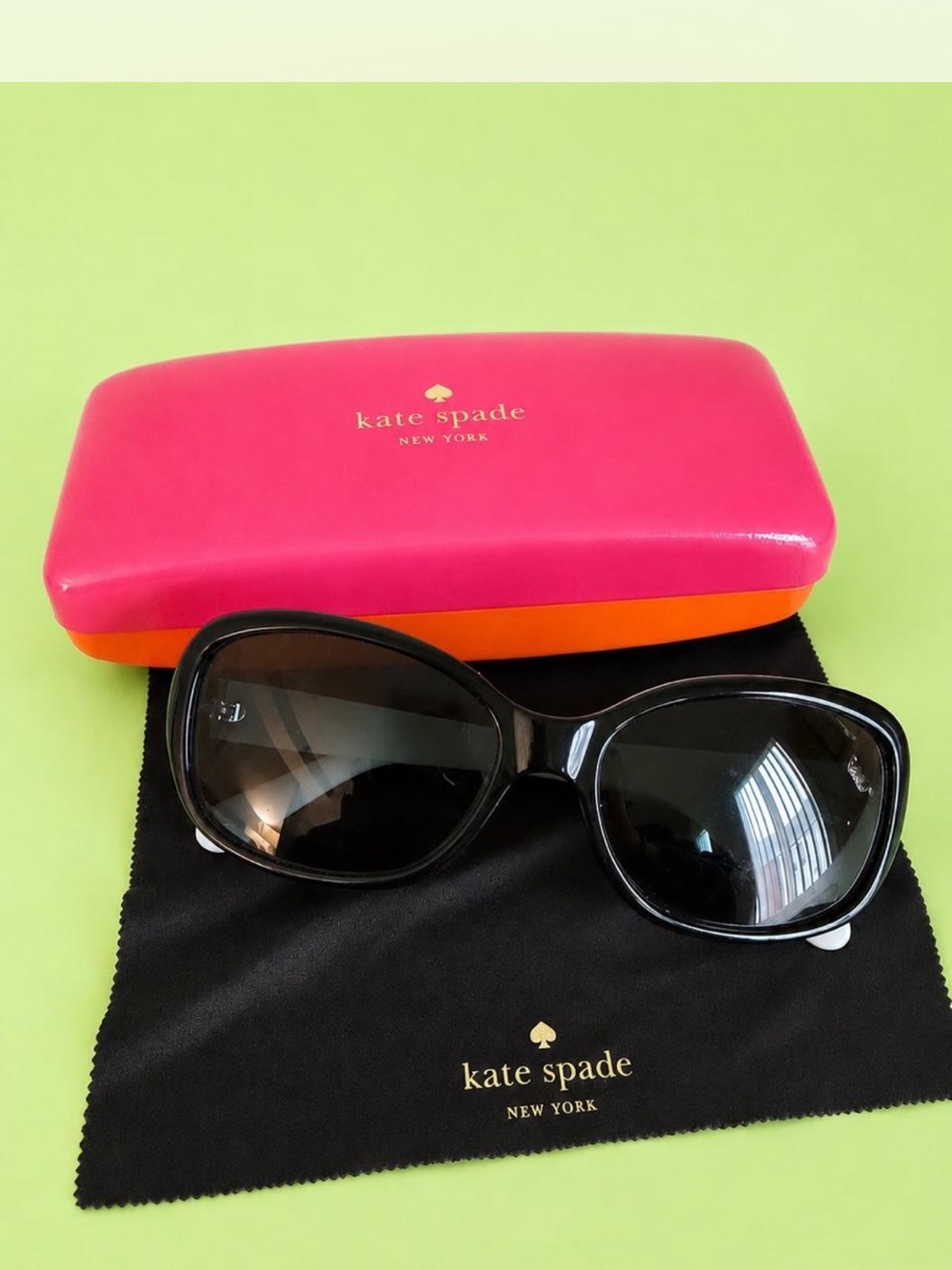 kate spade Black Oversized Women's Sunglasses